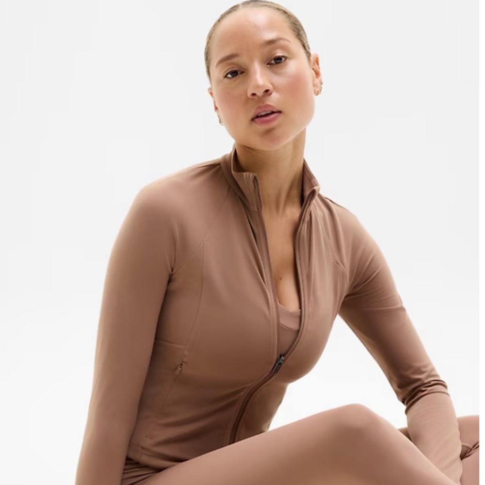 Athleta Women's Brown Zip up jacket